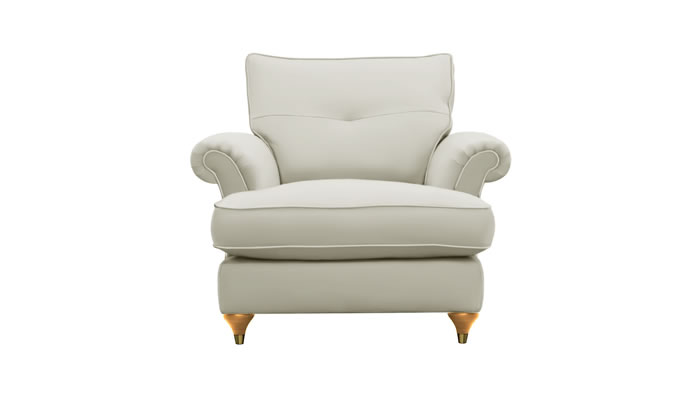 Parker Knoll Arlington Leather Armchair in Dove
